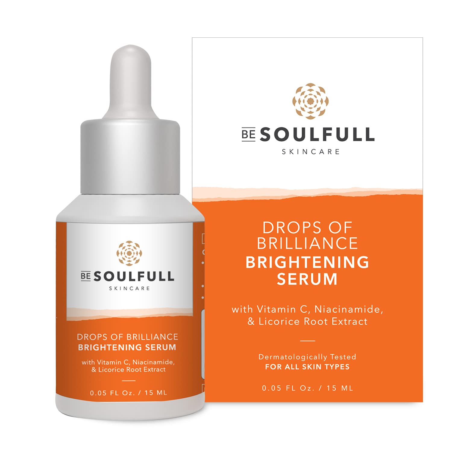 BE SOULFULL Vitamin C Serum with Niacinamide, Serum for Glowing Skin