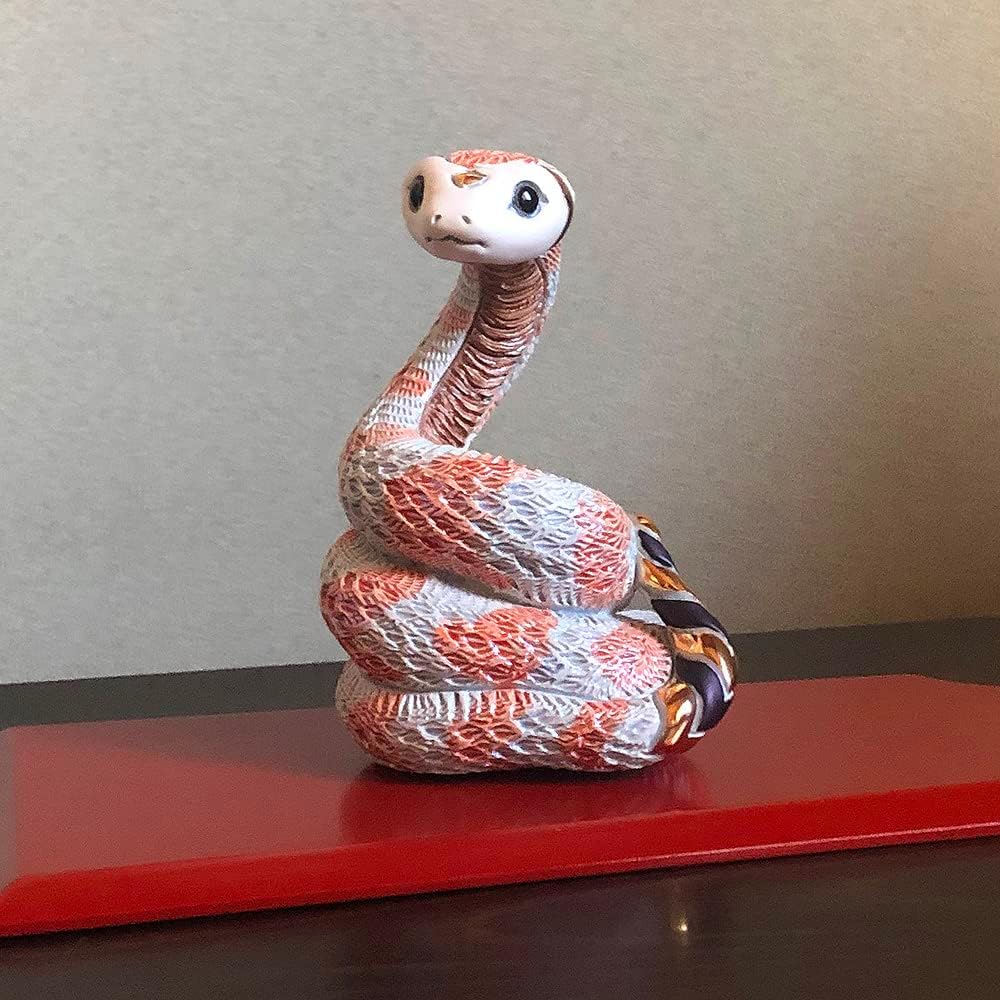 DA1295 ヘレンド herend 蛇 ヘビ コブラ 置物 陶器 フィギュリン