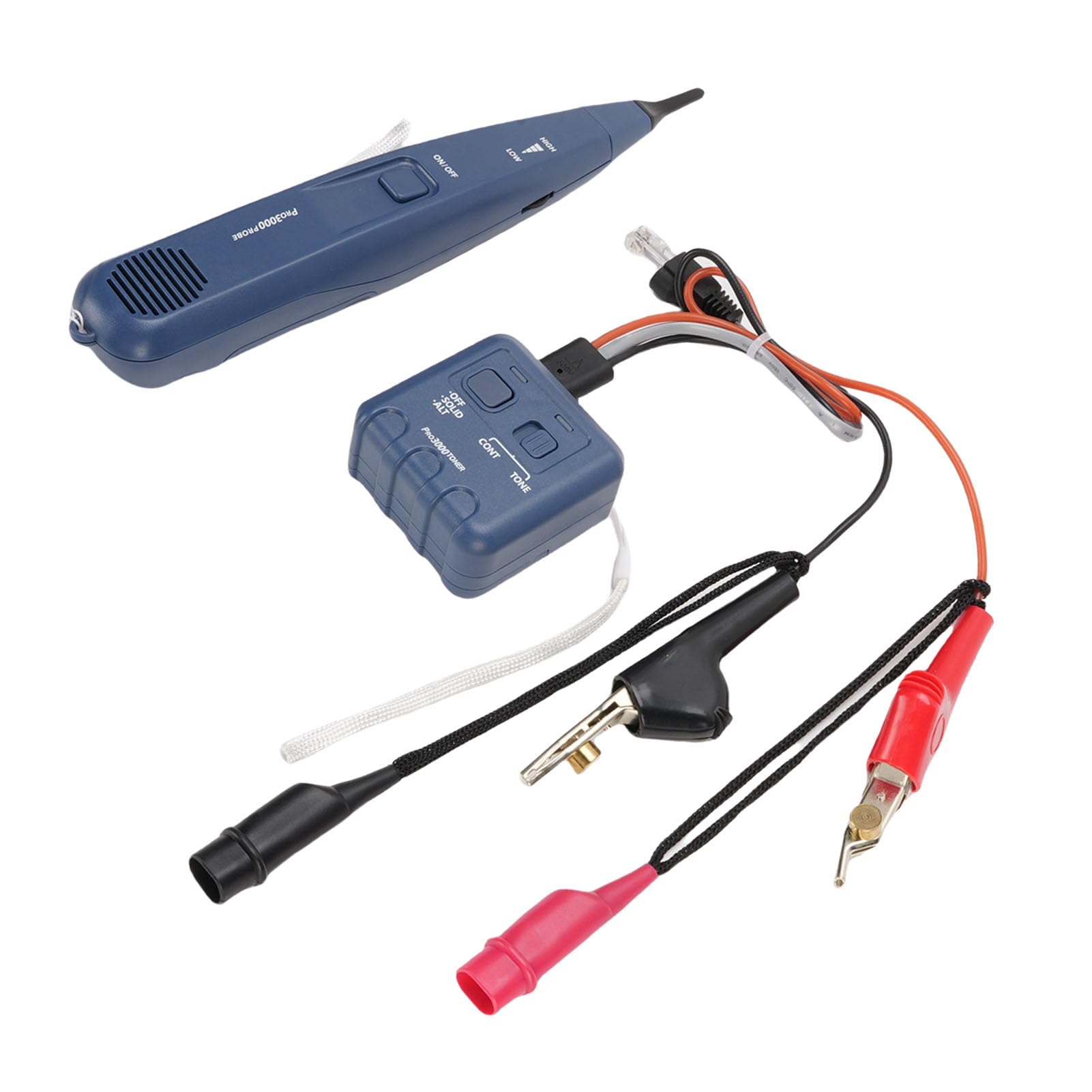 Localizador de Cables Subterráneos Detector de Seguimiento de Cables de Alta Sensibilidad para Mantenimiento en de Seguridad de Internet de Datos Telefónicos, Construcción ABS