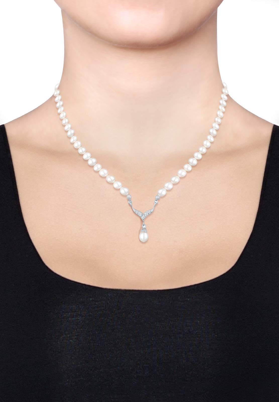 Elli Damen Schmuckset Perle mit Kristall