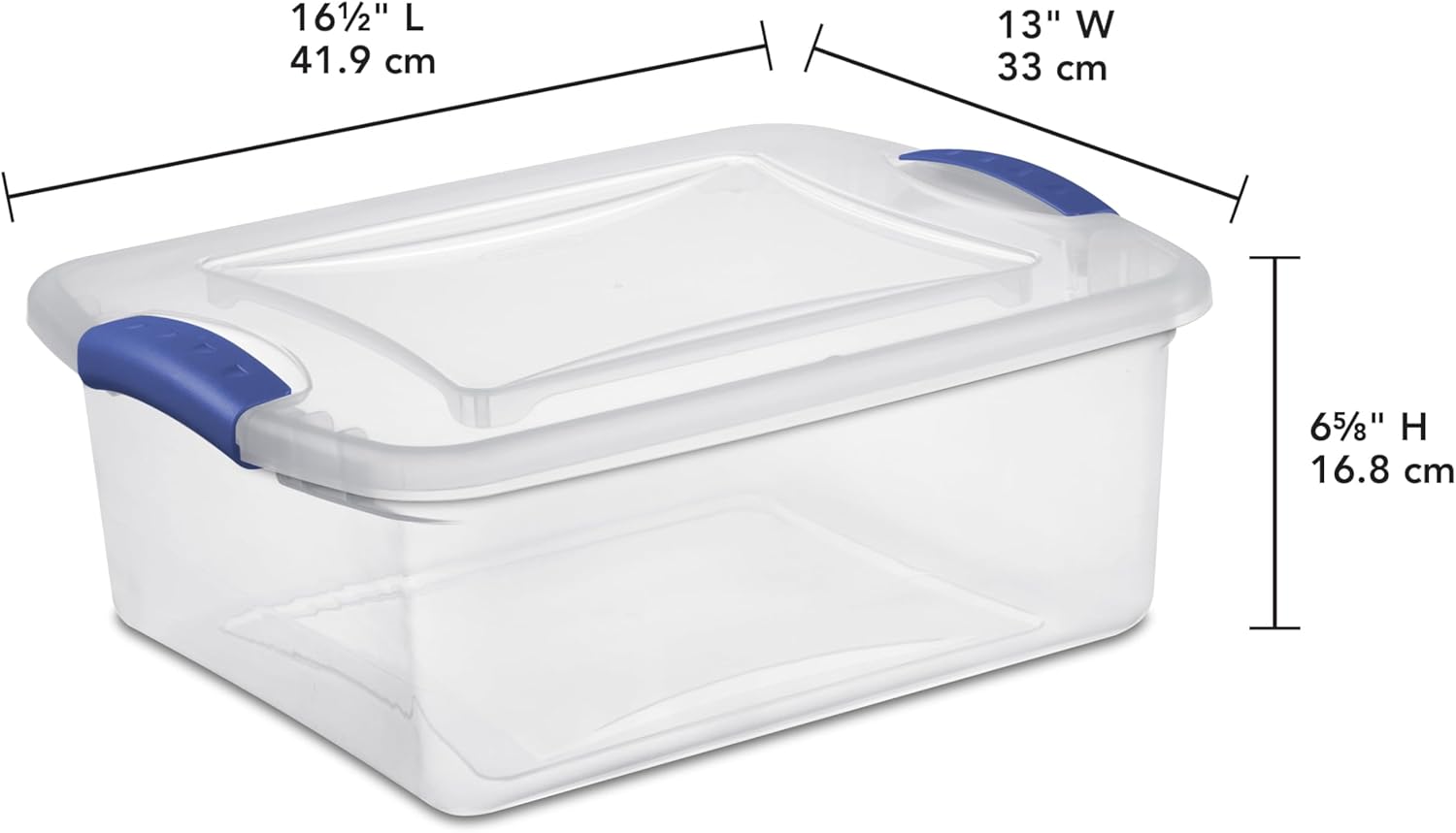 (3 pack) 15 Quart Clear Latching Storage Bin with Lid, Stackable Plastic Bin for Shelves, Closet & Craft Organization