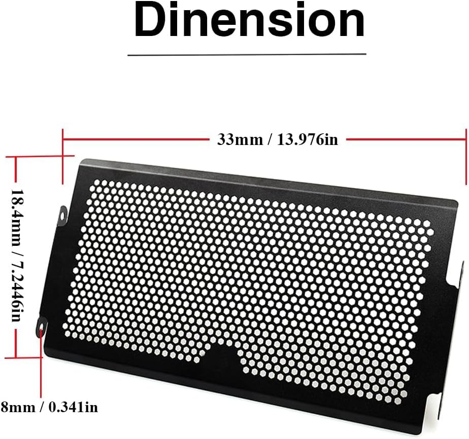 FZ07 MT07 2013-2024 Motocycle Radiator Grille Guard Cover for MT-07 FZ-07 XSR700 2013 2014 2015 2016 2017 2018 2019 2020 2021 2022 2023 2024 2025 -Black