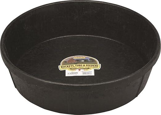 Little Giant Farm & Ag HP-3 3 Gallon Rubber Feed Pans