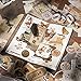 JOYCHOIC Vintage Scrapbooking Supplies Aesthetic Journaling Kit, Scrapbook Large Collection for Bullet Junk Journal, Arts Craft Collage, Beginners, Ephemera