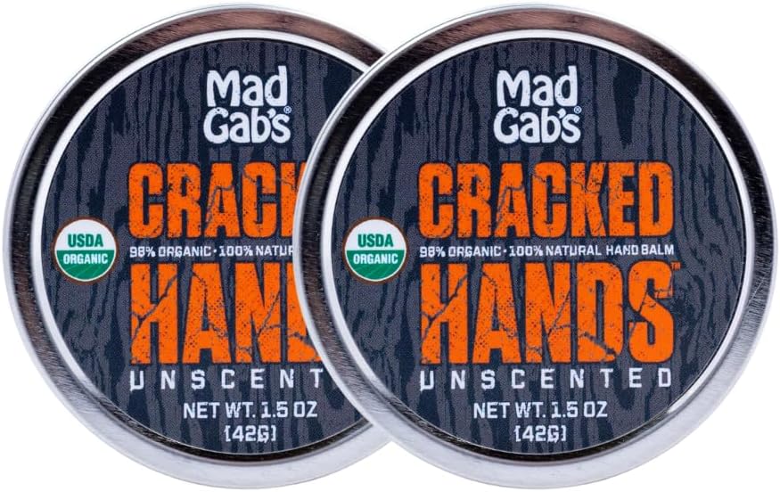 Cracked Hands Unscented Hand Balm (2-pack) USDA Organic Cracked Hands Shea Butter Balm 1.25 oz each