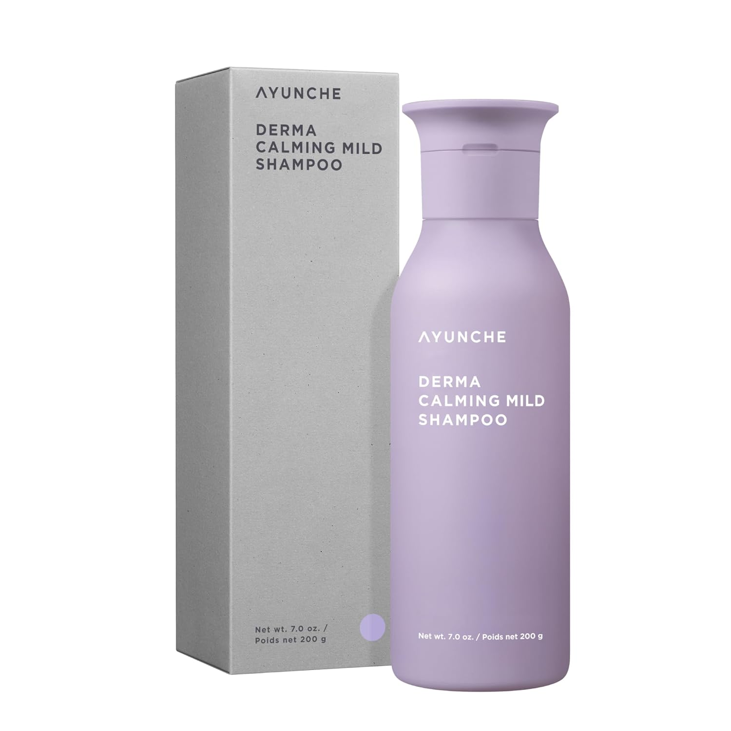 AYUNCHE Derma Calming Shampoo 6.4 fl. oz. [For Dry & Sensitive Scalp] | Gentle Hydrating Scalp Care | Strengthen Scalp Barrier | Vegan Shampoo | Korean Salon Brand