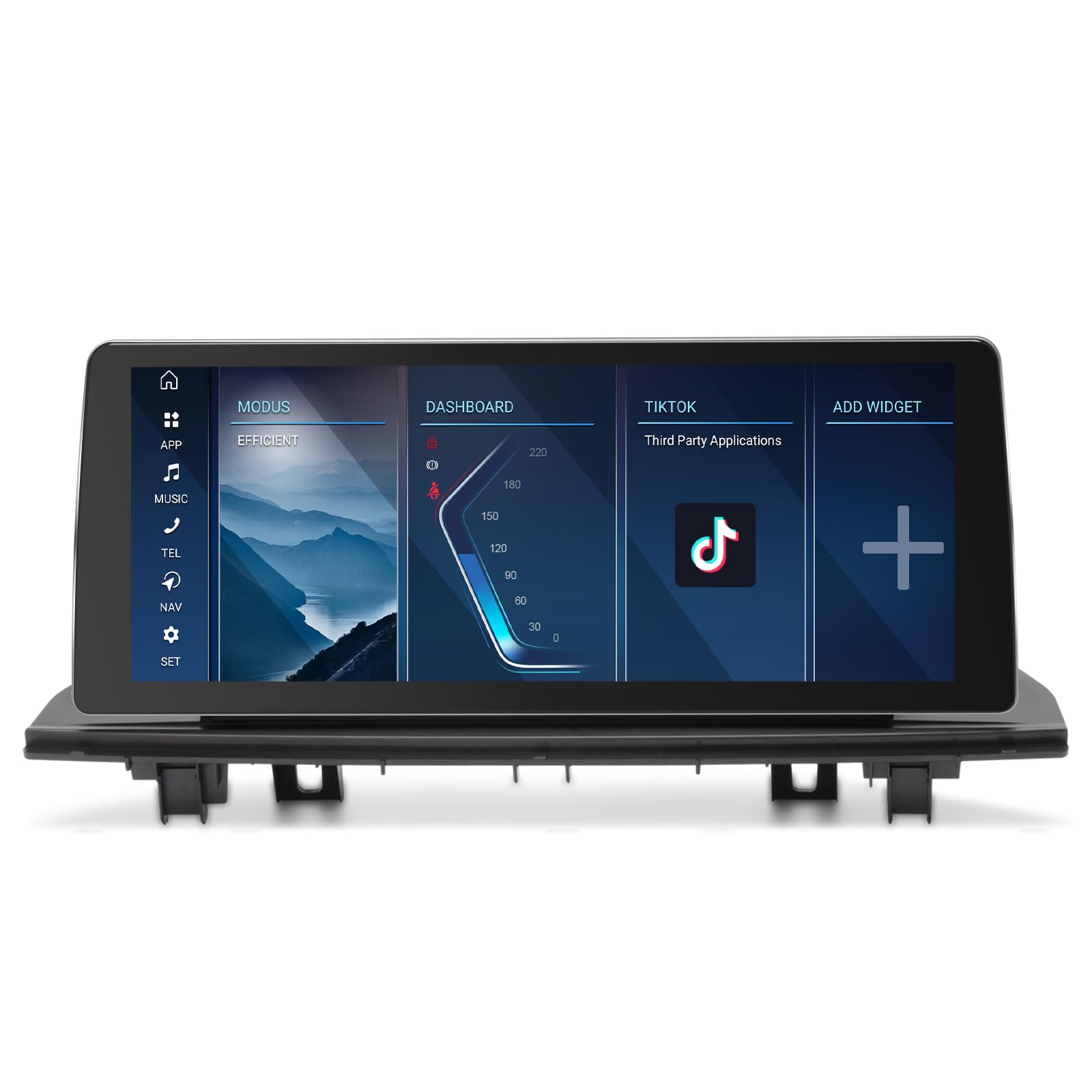 Android 16 Radio Coche 10,25" Qualcomm 8 Núcleos Estéreo 4GB RAM 64GB ROM para BMW X1 F48 (2016-2017) GPS Navegador Soporte CarPlay Android Auto Inalámbrico Dab+ USB WiFi 4G Bluetooth5.1 IDrive CANBus