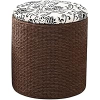 Amazon｜GriMeiスツール 収納 オットマン 籐編み座椅子 足置き