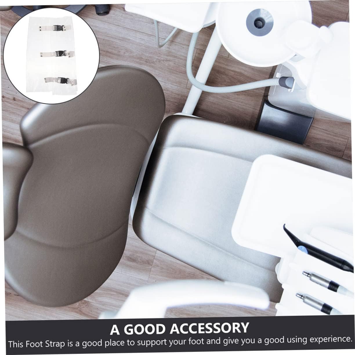 FRCOLOR Chair Foot Strap Cover Washable PVC Foot Holder Adjustable and Reusable Footrest for Hospital and Chairs
