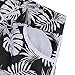 ESTAMICO Women Board Shorts with Liner Quick Dry Drawstring Floral Print Swim Trunk with Pockets, Black, XL
