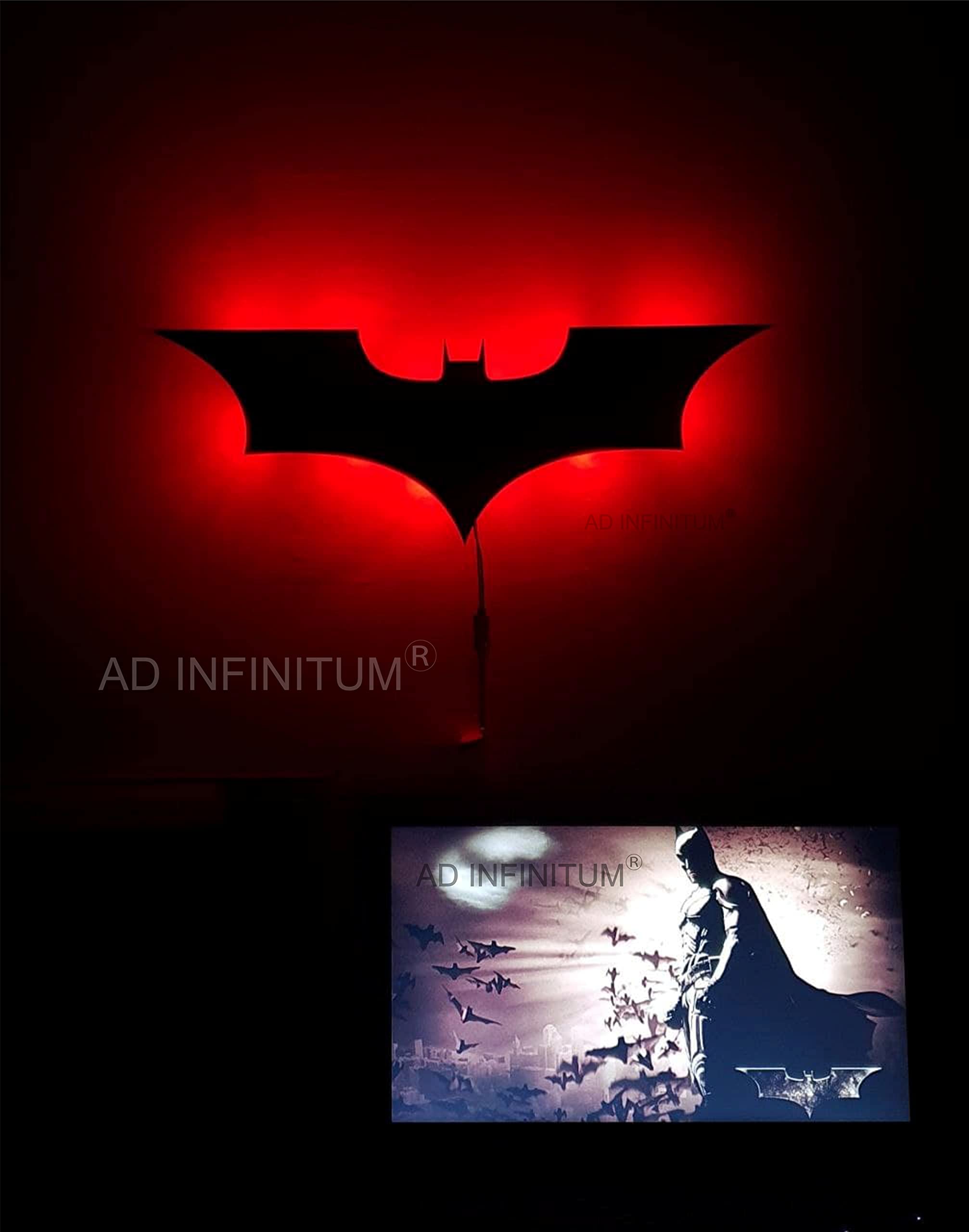 Buy AD INFINITUM LED Wall Lamp, Comic Lover, Bat Cave, Night Lamp