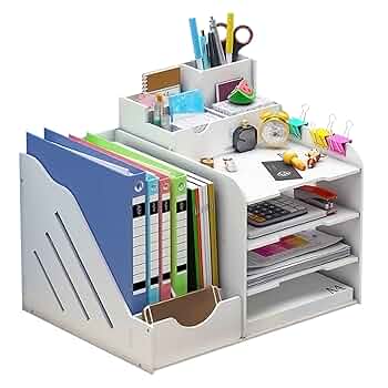 整理 デスク周りもすっきり多機能A4卓上収納ラック 収納 楽天市場】【送料無料】PUNCIA 卓上収納 ラック 書類ケース 事務