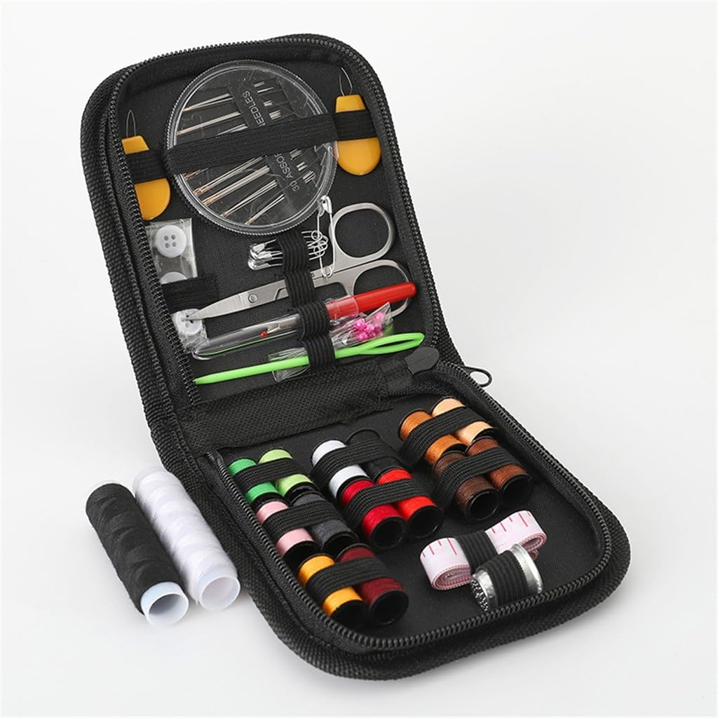 JFDBGU Caja de Costura portátil for el hogar, Kit de Costura de 72 Piezas, Kit de Costura a Mano, Herramienta de Almacenamiento de Costura