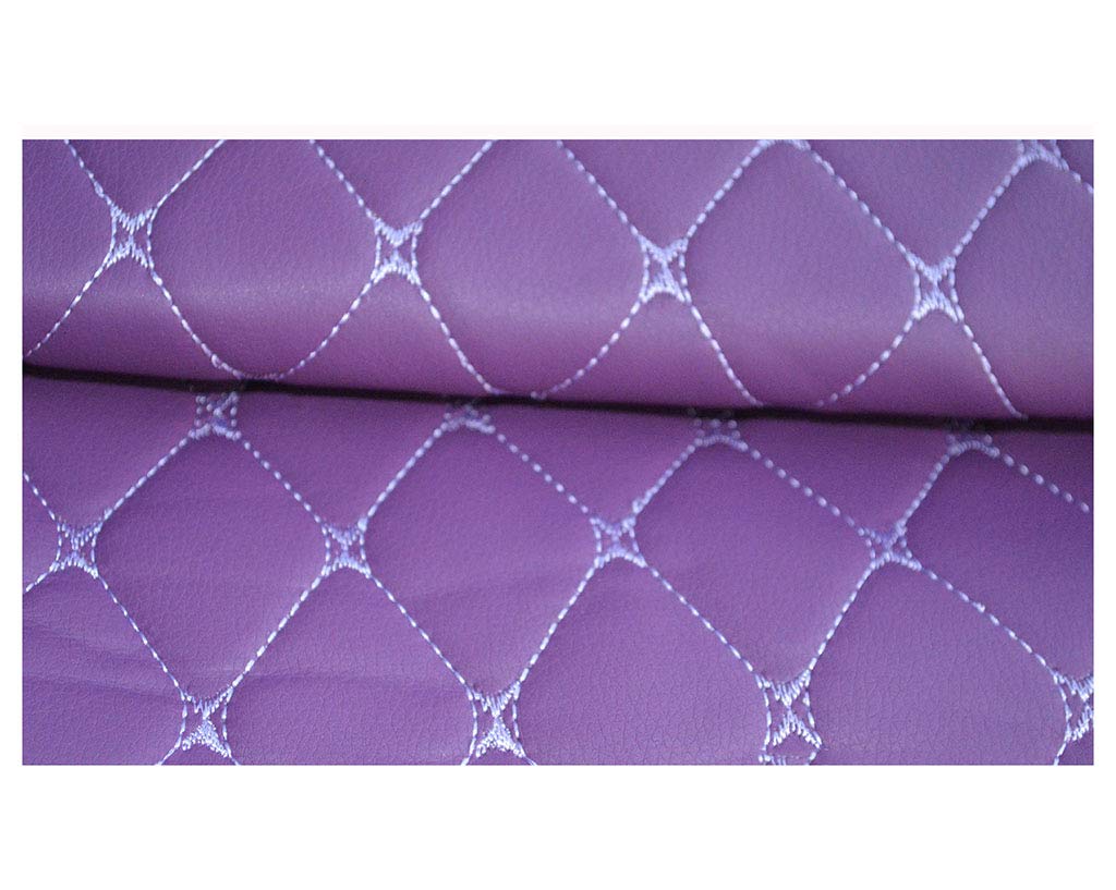 Faux cuir de vélo violet diamant pour réparer une sellerie auto usée