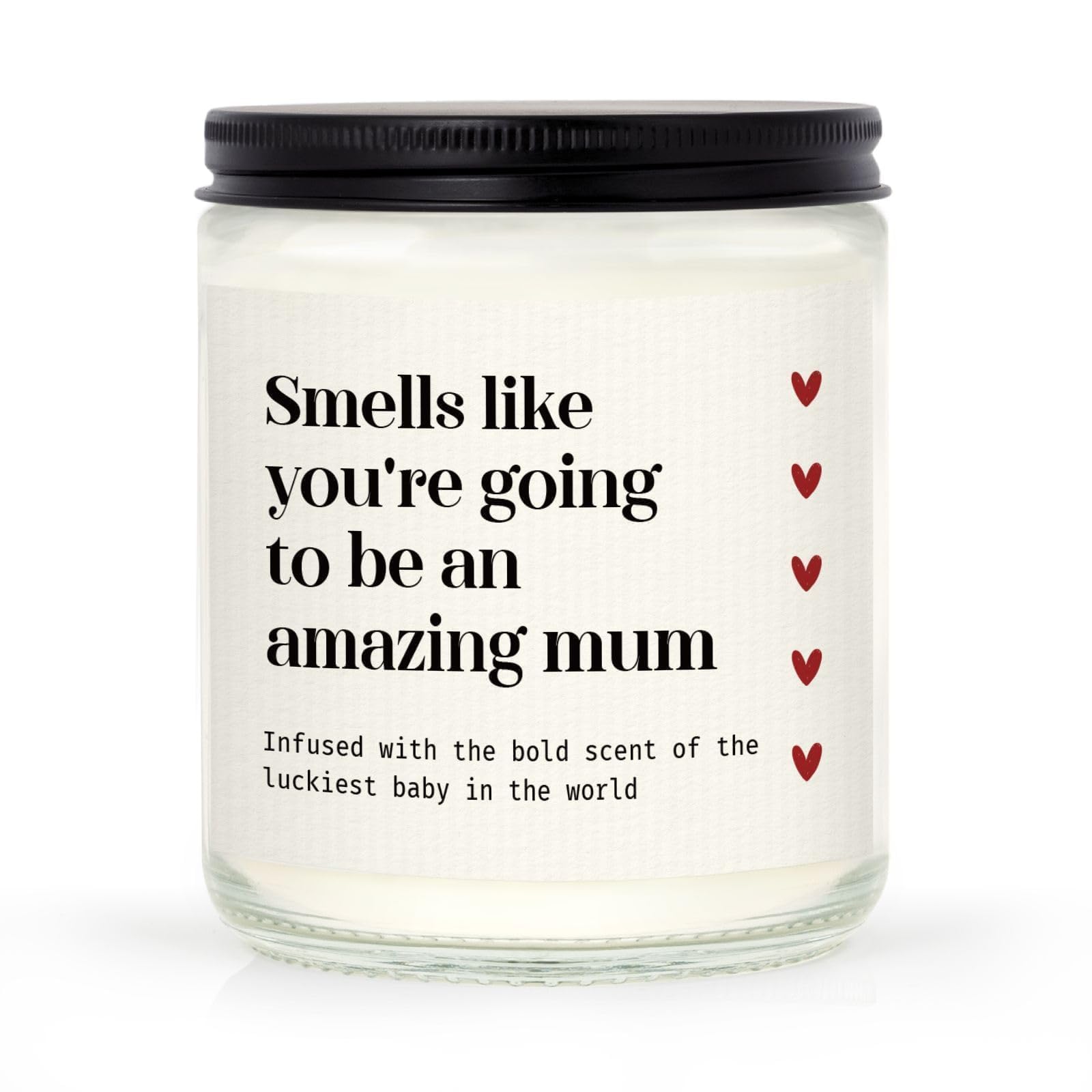 SteadStyle New Mum Gifts - Mum to Be Gift for First Time Mums, Pregnancy Must Haves Soy Wax Lavender Scented Candle, Pregnancy Gifts for Expecting Mum, Wife, Friend, Sister