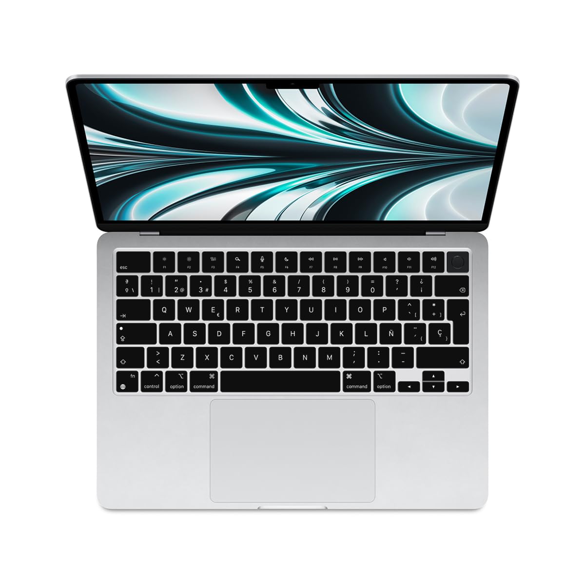 ESP - Funda para teclado de silicona para MacBook Air de 13 pulgadas 15 pulgadas M4 M3 M2 A3240 A3241 A3114 A2941/Pro 14 pulgadas 16 pulgadas M4 M3 M2 M1 A2918 A2992 A2777 9 A24 42 A2991 A2780