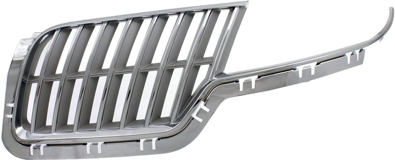 Garage-Pro Driver Side Grille Assembly Compatible with 2010-2012 Lincoln MKZ Chrome Shell/Painted Gray Insert