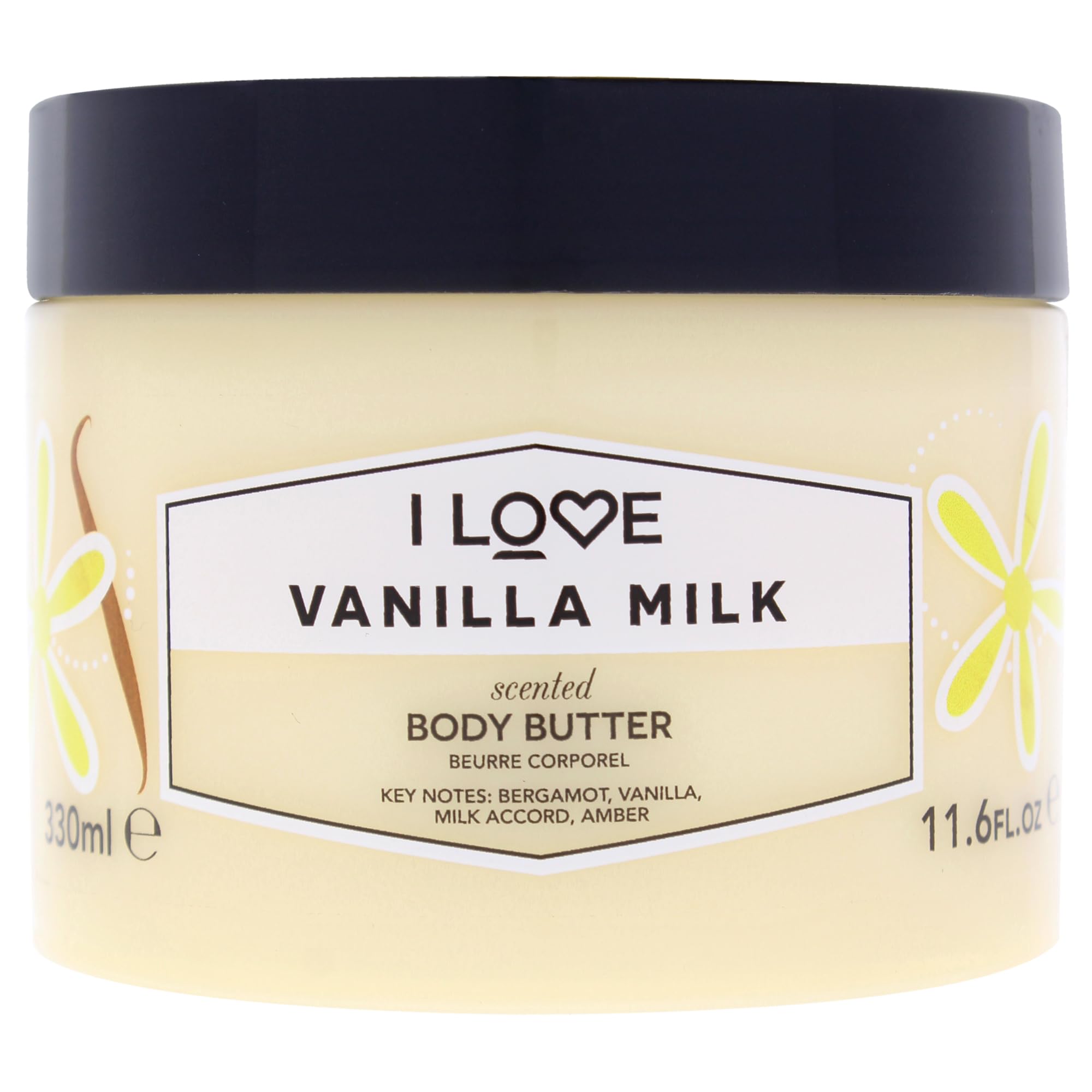 Signature Vanilla Milk Body Butter 330ml – Nourishing Shea Butter & Coconut Oil Moisturiser for Silky Smooth Skin – Sweet Scented, Vegan-Friendly Skincare with 87% Natural Ingredients