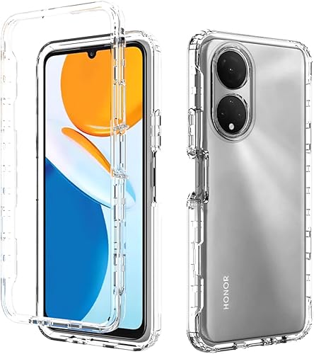 Miniatura 6 de Funda para teléfono Honor X7, CMA-LX2 CMA-LX1 con protector de pantalla de vidrio templado, carcasa protectora de cuerpo completo transparente de