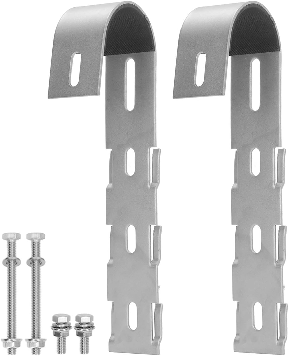 Garosa 2PCS Solar Panel Hooks Stainless Steel Hanger Hooks for Solar Panel Balcony PV Support Module Solar Panel Railing Installation Accessories with Long Short Bolts