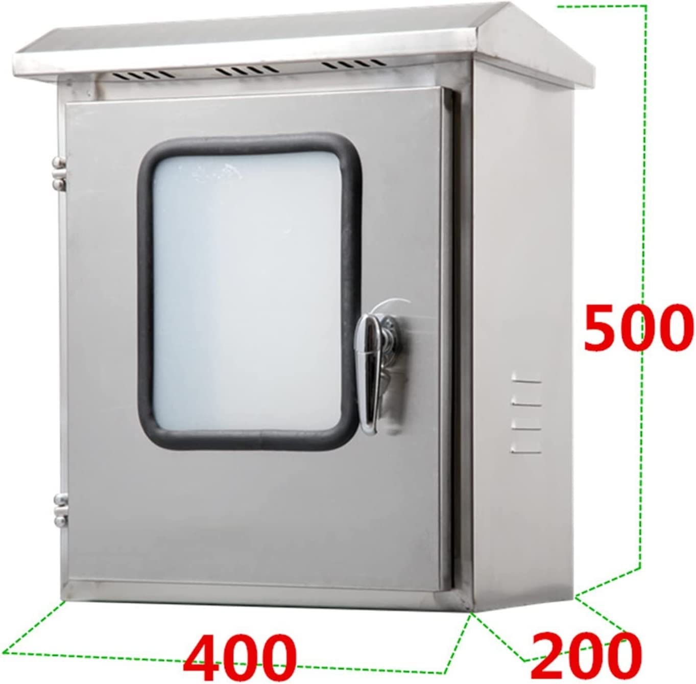 Boîte de jonction - Boîtier électrique extérieur en acier inoxydable - Boîte de jonction étanche avec serrure pour intérieur et extérieur - Boîte de distribution - Boîtier de commande d'instruments