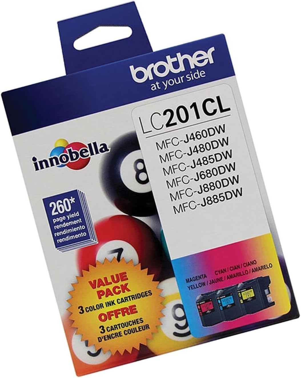 Buy Brother LC201 (C,M,Y) 3- pack Toner 