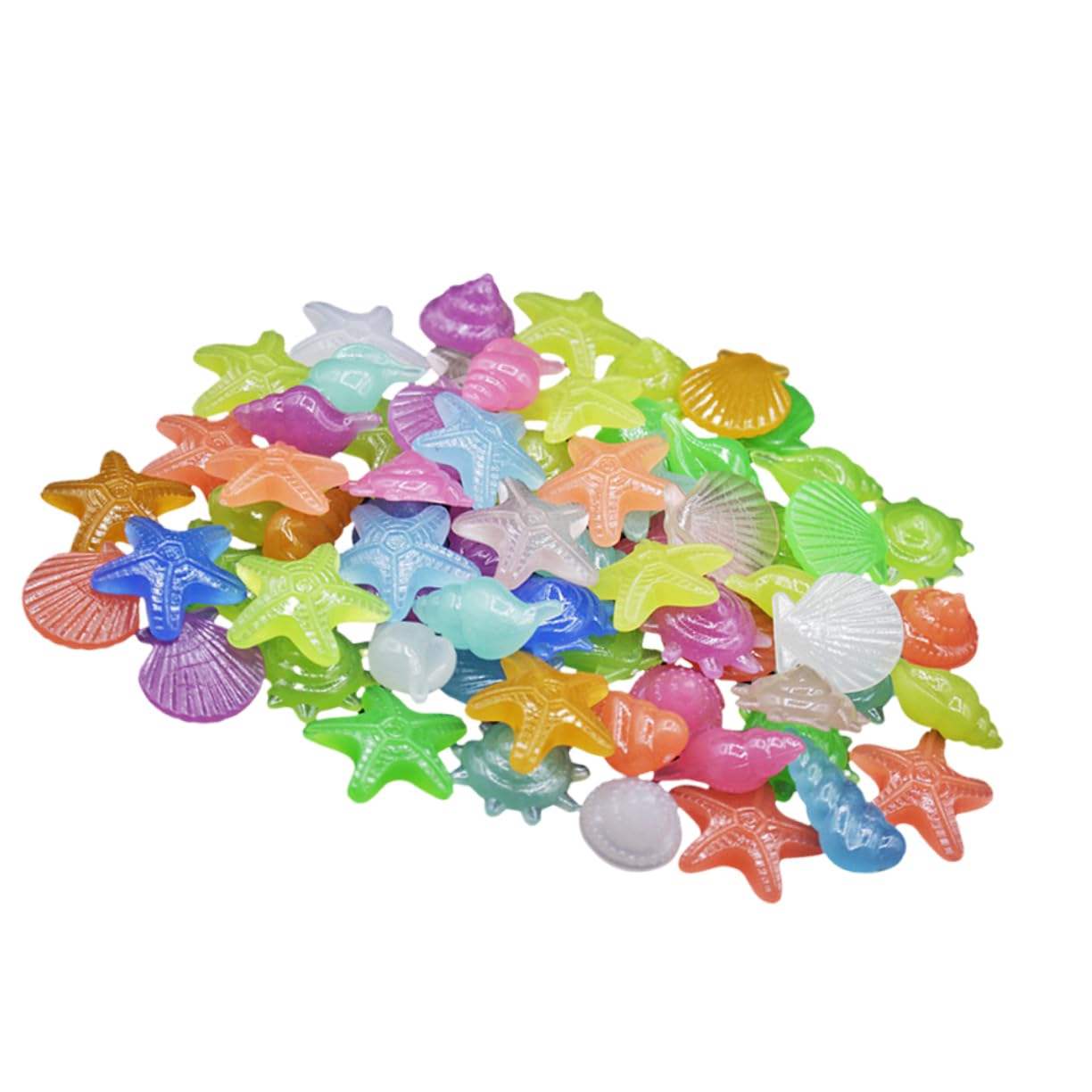 Totority Elegant Aquatic Artificial Coral Floating Aquarium Decorations Ocean Room Decor Sea Shell Decoration Set