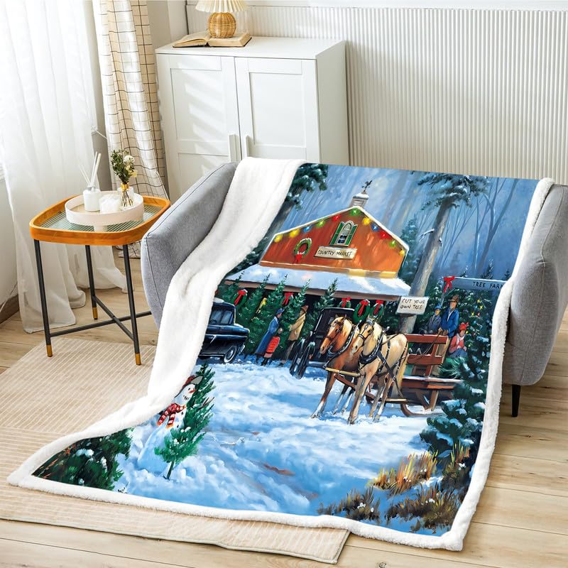 Amazon｜クリスマス ブランケット コンビニ ブランケット暖かい毛布 冬