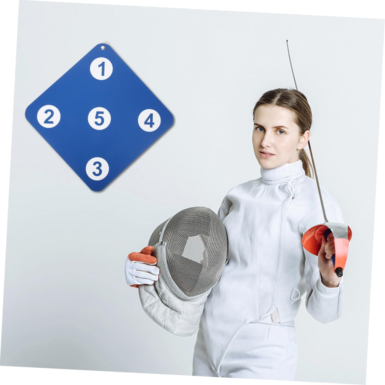 2pcs Fencing Training Equipment Wall-Mounted Fencing Target Rubber Supplies for Precision Practice