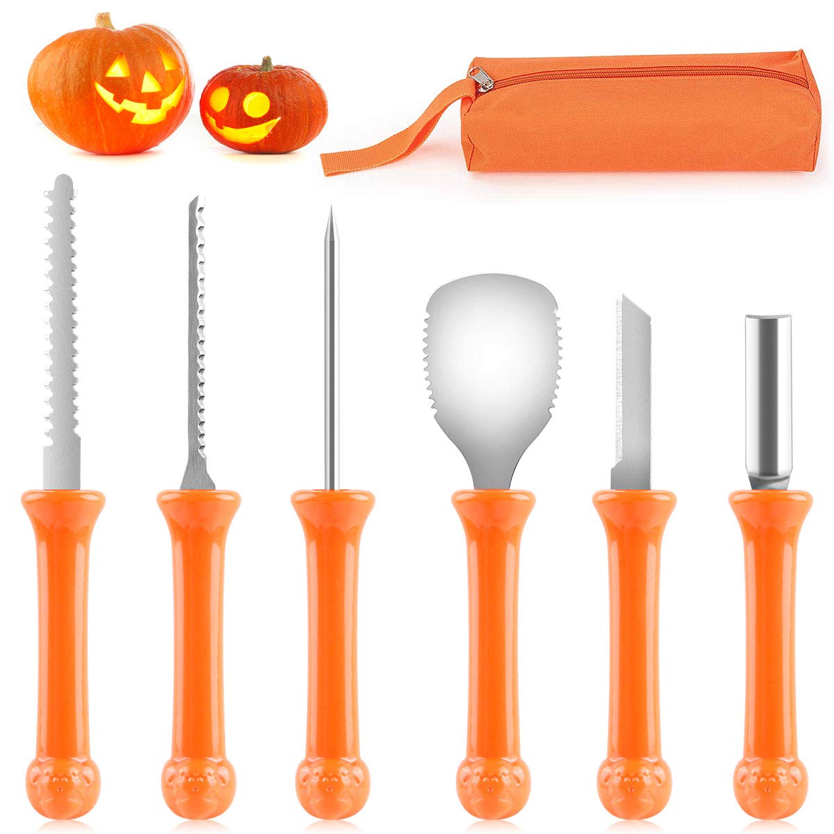 Buy AODOOR Halloween Pumpkin Carving Set, 6 Pieces Halloween Pumpkin