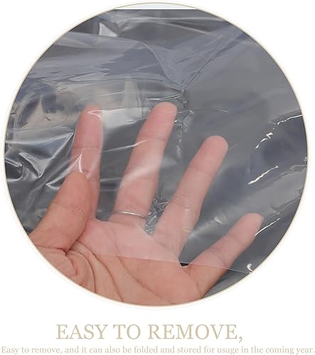 Miniatura 9 de COHEALI Transparent High Elasticity PE Sofa Cover Protector for Small Loveseat Washable Dust-Resistant Couch Slipcover for Moving and Furniture