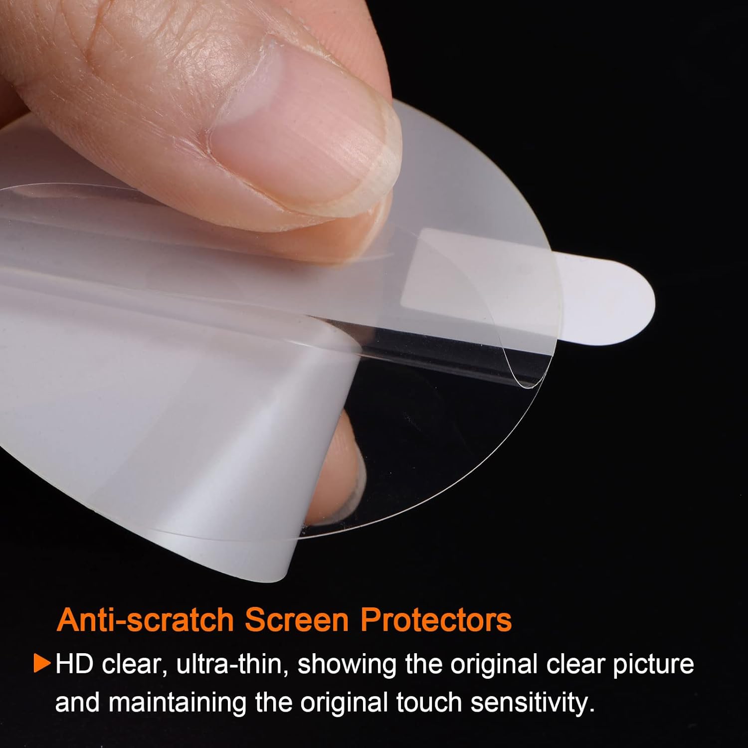 HARFINGTON 5pcs Watch Glass Screen Protectors 32mm Soft TPU Anti-scratch HD Clear High Definition Round Smartwatch Screen Protection Film (for Flat Screen) - Image 5