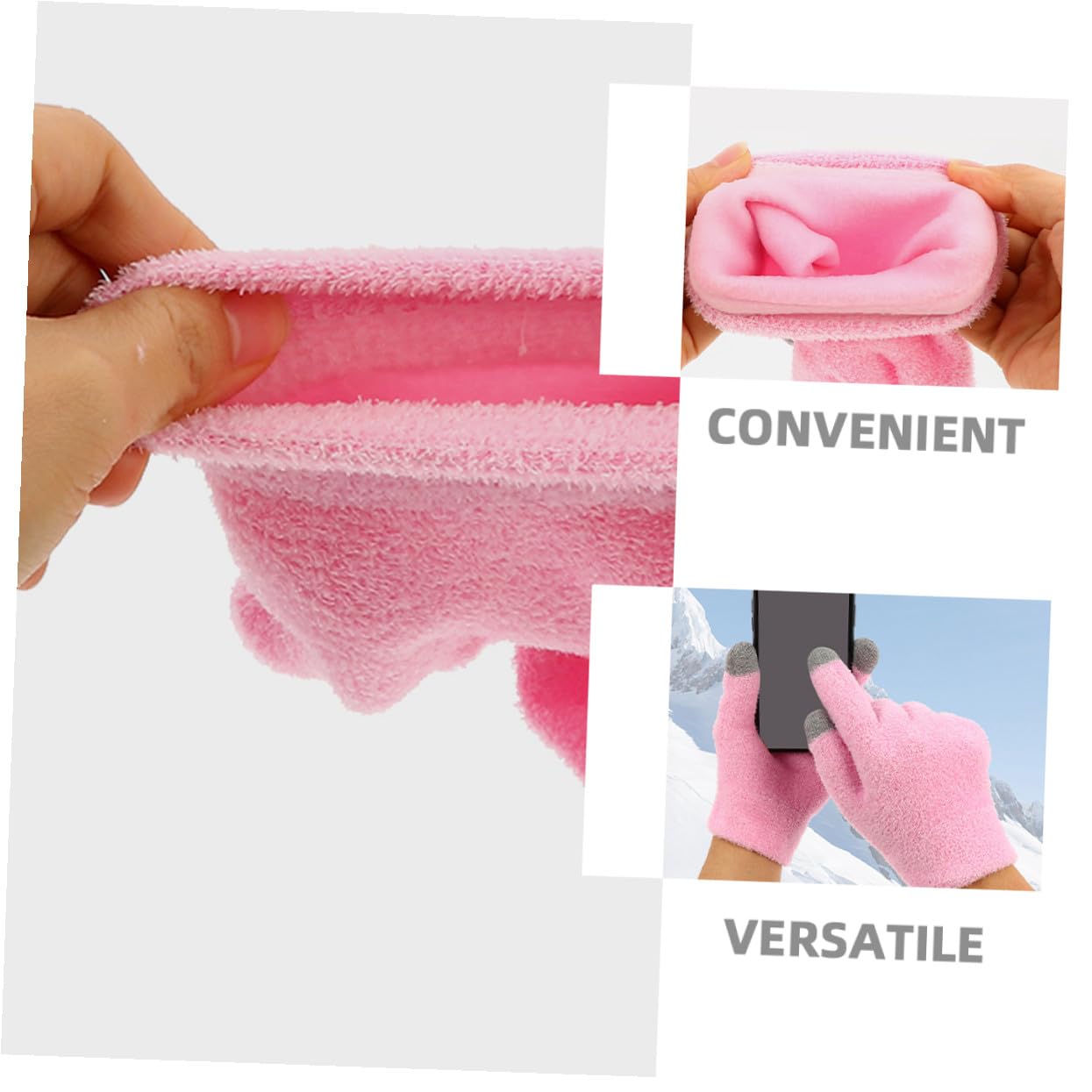 NOLITOY 2 Paare Feuchtigkeitsspendende Touchscreen handschuhe und Anti rutsch socken Set aus Weichem Garn Strapazierfähig und Angenehm für Trockene Hände und Füße Geeignet für