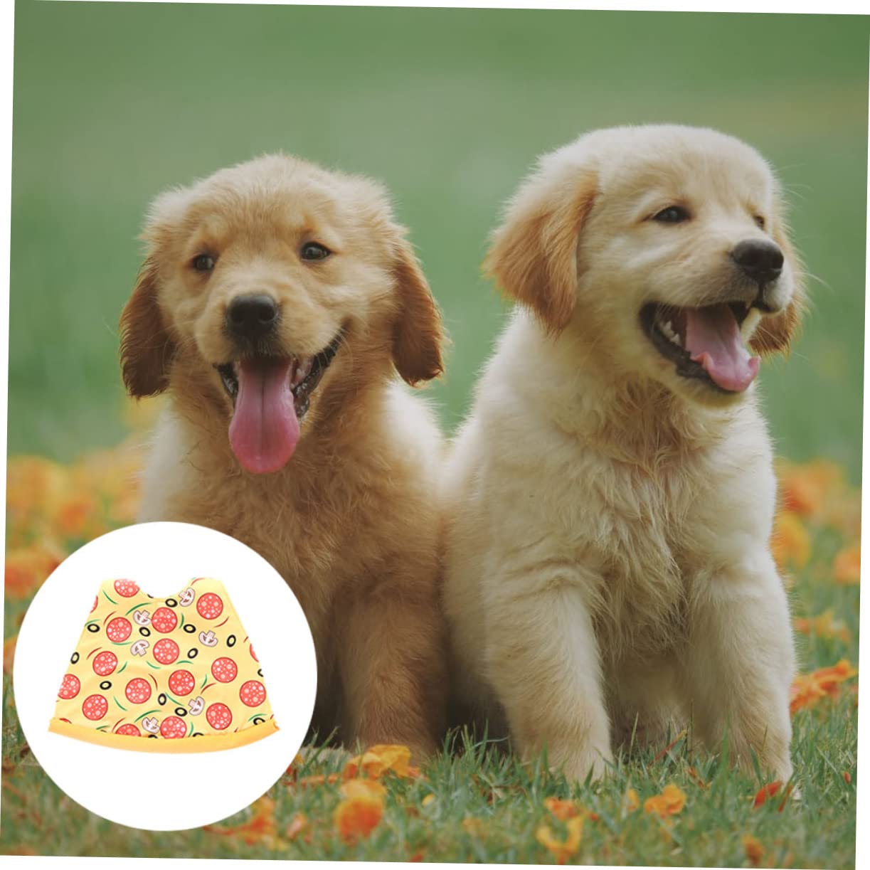 Angoily 3 Pezzi Di Halloween Dog Outfit Pet Halloween Mantello Pizza Design Comodo Abbigliamento Per Animali Domestici Per La Stagione
