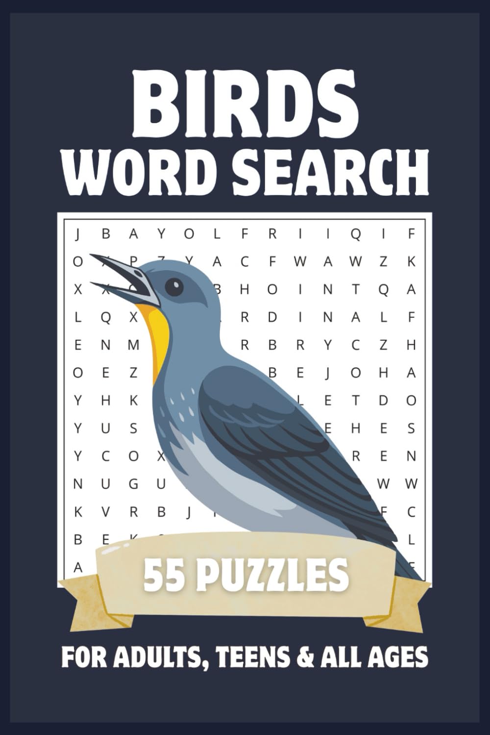 Birds Word Search Puzzle Book: Word Searches with Easy to Read Print About Backyard Birds, Birdwatching, Avian Species & More | 6x9, 110 Pages | 55 Puzzles | Gift for Adults, Teens & All Ages