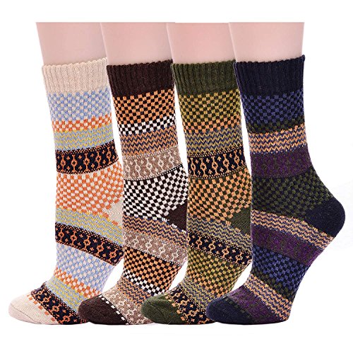 Image of Womens Wool Knit Winter Socks