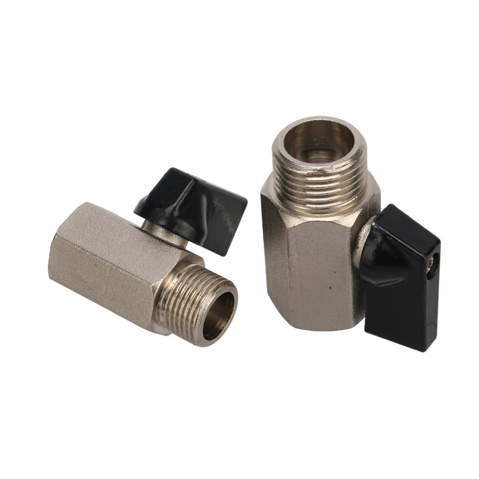 Zawór 1/8" 1/4" 3/8" 1/2" gwint mini mosiężny zawór kulowy BSP męski do żeński zawór odcinający do wody gazu i oleju (0,25 cala)