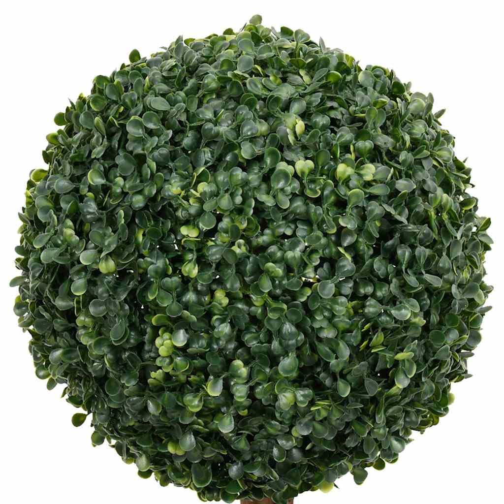 Planta artificial de boj con forma esférica, color verde, 119 cm