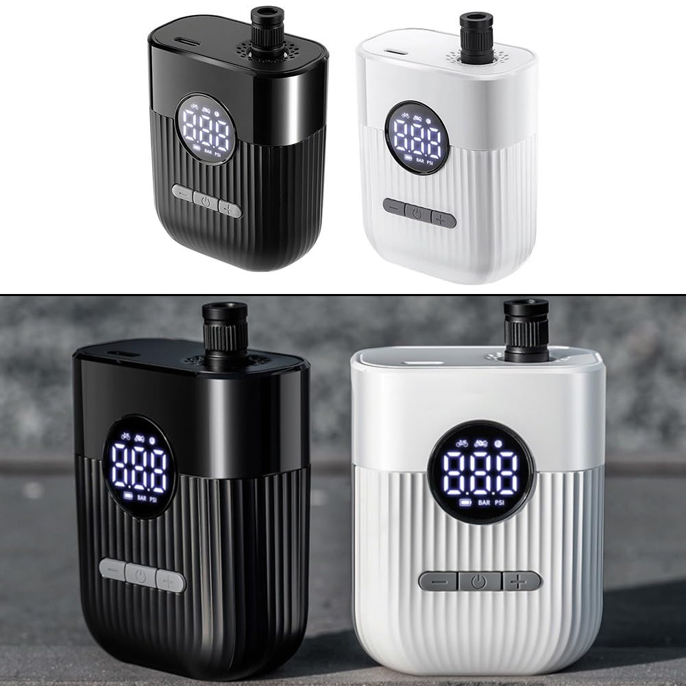 Besttoolifes Pompa elettrica per bici, gonfiaggio pneumatici portatile