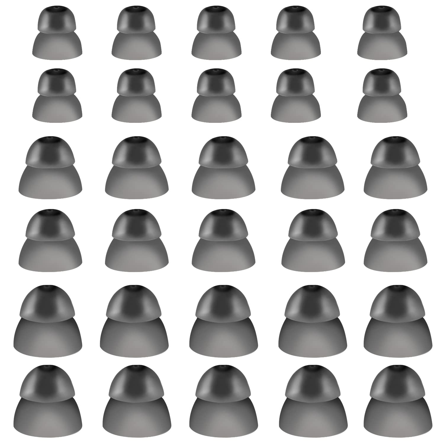 30 Pcs Silicone Hearing Aid Domes Hearing Aid Ear Domes Hearing Aid Power Domes Ear Tips for Resound Sure Fit Style RIC RITE and Open Fit BTE Hearing Amplifier(Large, Medium, Small)