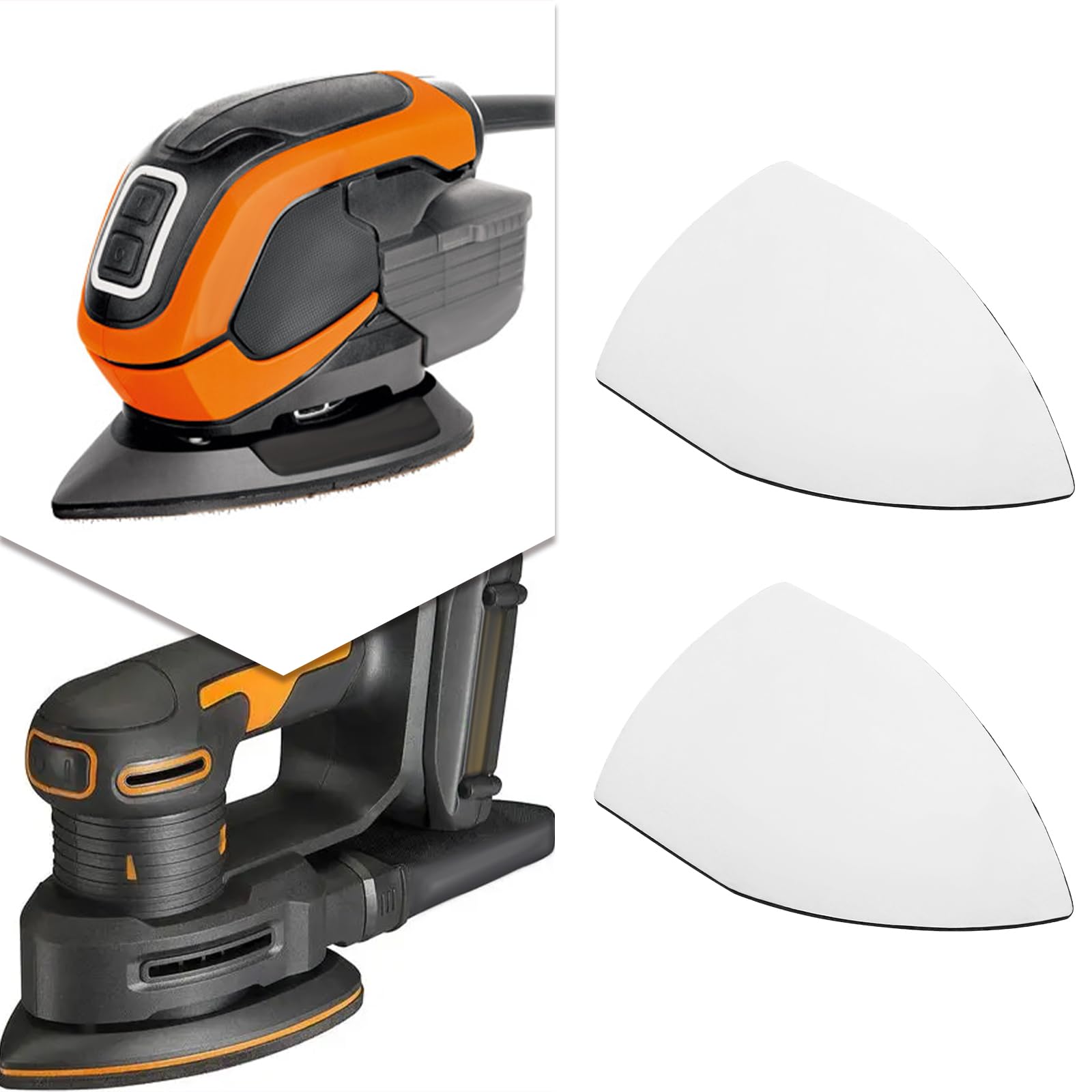 OTOTEC 2 Pezzi Di Cuscinetto Di Ricambio Con Supporto In Schiuma Da 3 Mm Per Levigatrici Di Dettaglio Levigatrici Palmari E Levigatrici A Mouse 150 Mm X 100 Mm Con Supporto In Schiuma Antiurto