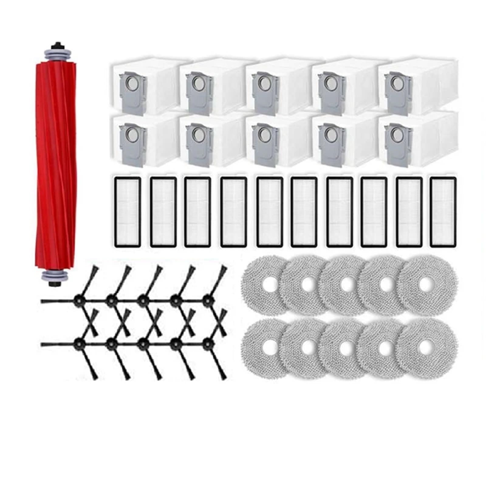 Filtre et brosse latérale Roborock Qrevo MaxV contre les poils