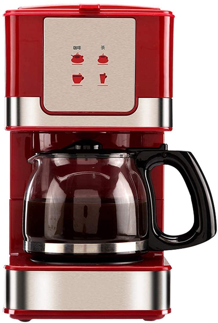 CUNTO Macchina da caffè con filtro TEmkin, macchine da caffè americano per caffè e tè con caraffa in vetro da 600 ml Macchina da caffè con filtro rimovibile Design antigoccia Mantieni caldo 550W