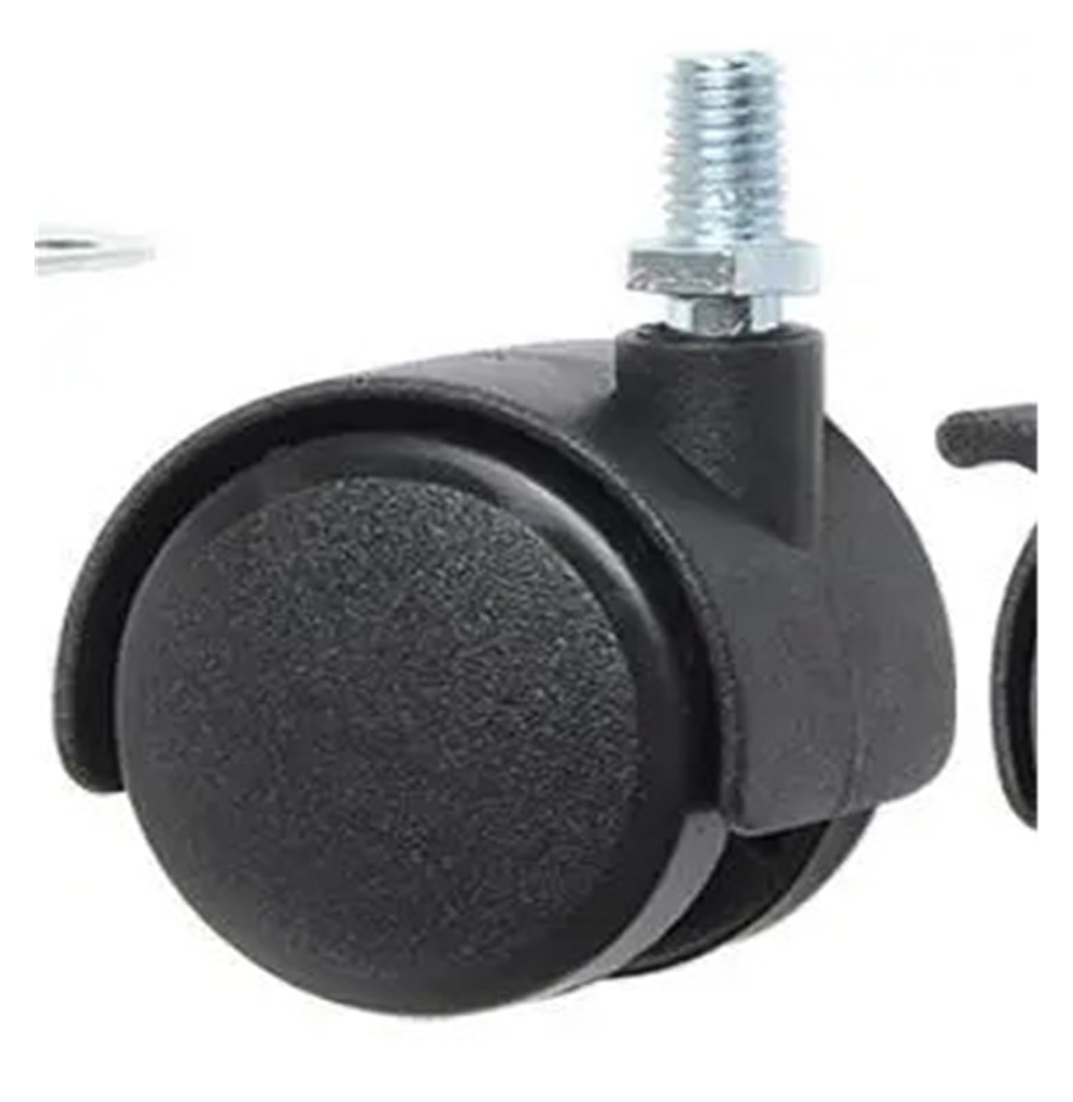 MXXDMOPD 4 Pieces/lot 1/1.5/2 inch casters Nylon Wheels Furniture with Brake Electric circlip Plastic(Screw,1-Inch)