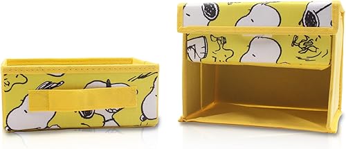 Miniatura 8 de FINEX Caja organizadora de almacenamiento plegable para el escritorio de perro hinchado blanco con cajón extraíble