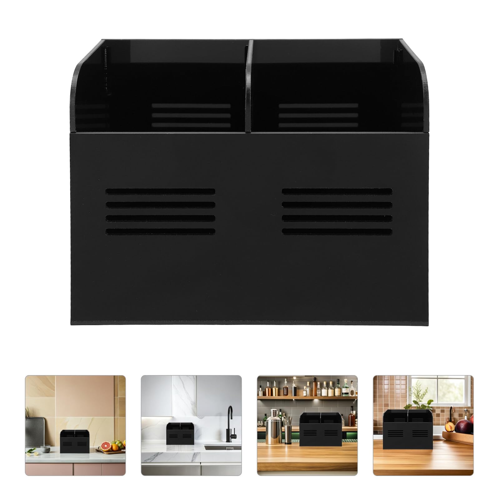 Zerodeko Acryl-trinkhalmspender mit Strohhalmbehälter für Theken Effizienter Strohhalmorganizer für Küche Büro und Restaurant Praktische Aufbewahrungsbox für Strohhalme