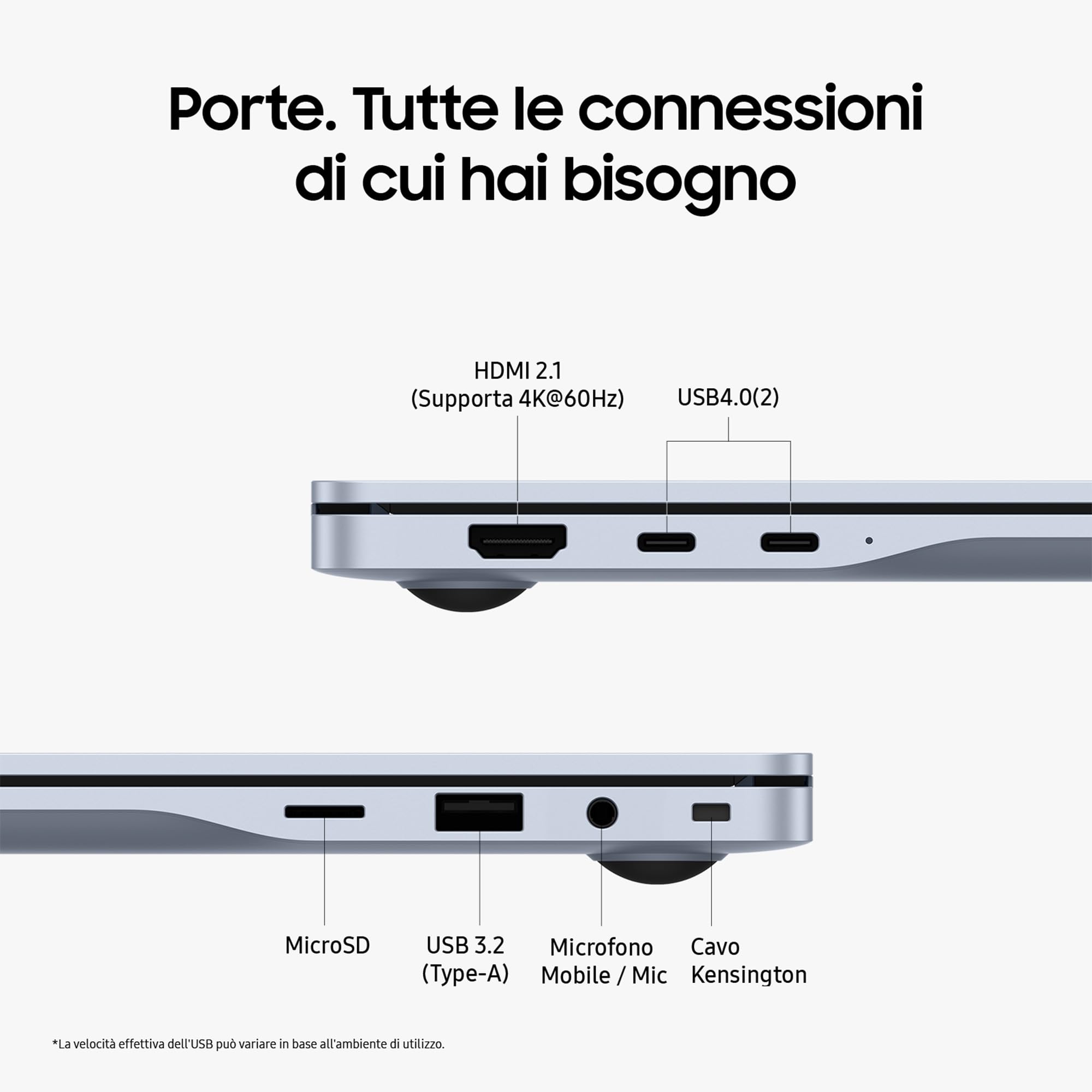 Samsung Galaxy Book4 Edge Notebook 15.6" Snapdragon X 16GB RAM 512GB SSD Windows 11 Home Sapphire Blue