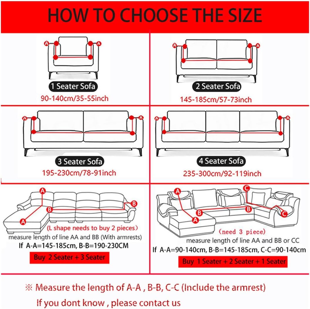 Sofa Covers for Living Room, Solid Corner Couch Slipcovers, Elastica Material Sofa Protector for Sectionals
