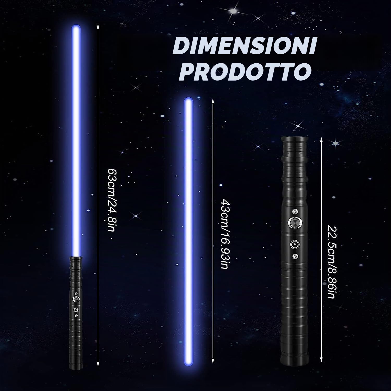 Lischwert Spada Laser,RGB 7 Colori con Elsa in Metallo,Effetti sonori Lisci e Combattenti,Regalo e Giocattoli Cosplay per Bambini dai 3 Anni in su(63 cm Nero)