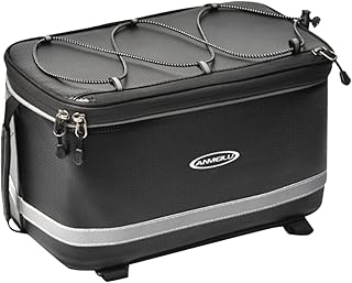 INOOMP 1 bolsa de sela de cavalo bolsa de cauda de motocicleta bolsa de bicicleta bolsa de assento traseiro de motocicleta bolsa de armazenamento de bicicleta bolsa de assento traseiro bolsa de assento traseiro bolsa de motorista alta capacidade preta